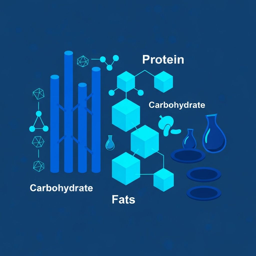 Scientific representation of macronutrients and food groups